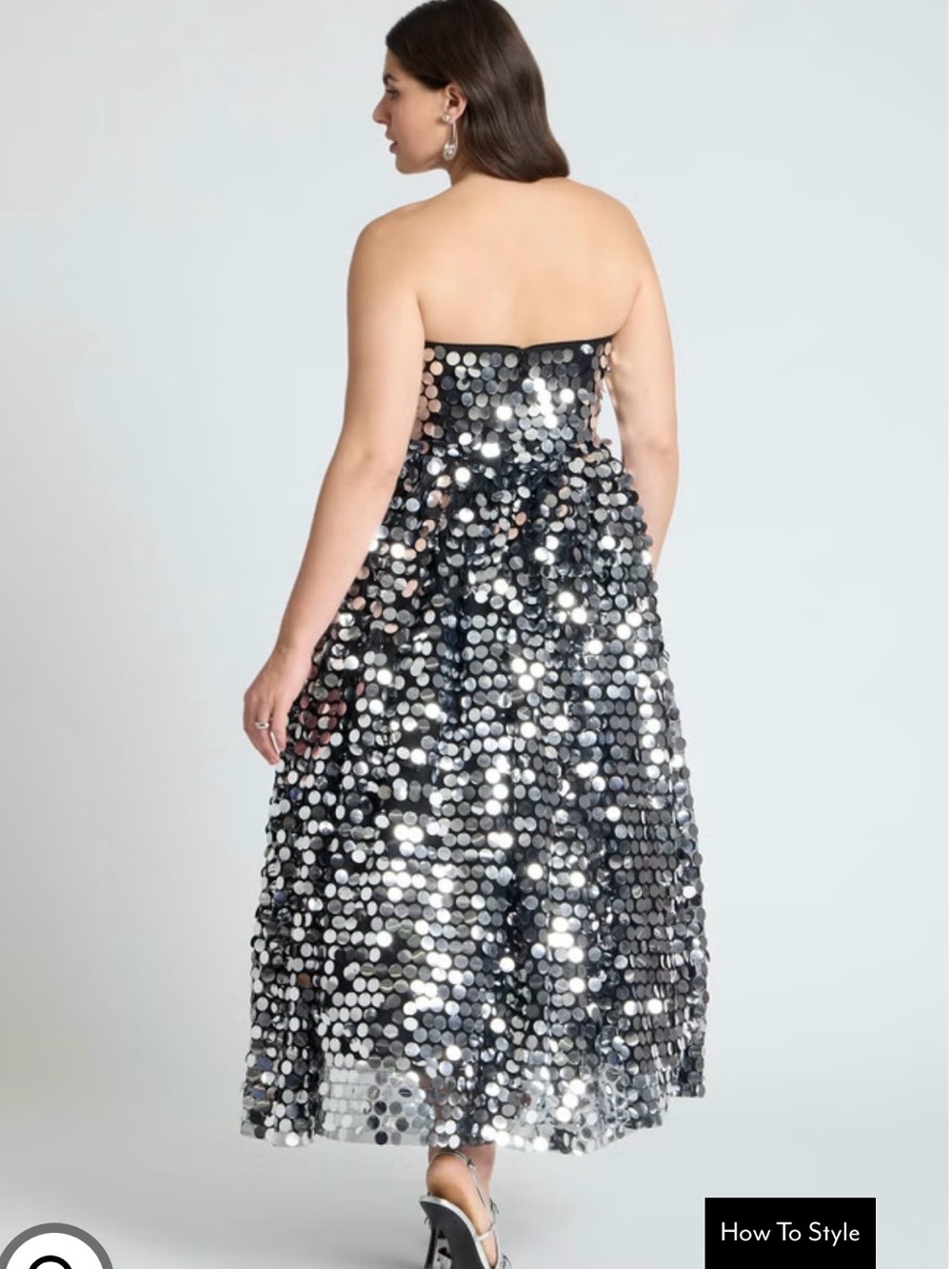 Eloquii Paillette Dress With Big Skirt - Picture 2 of 7